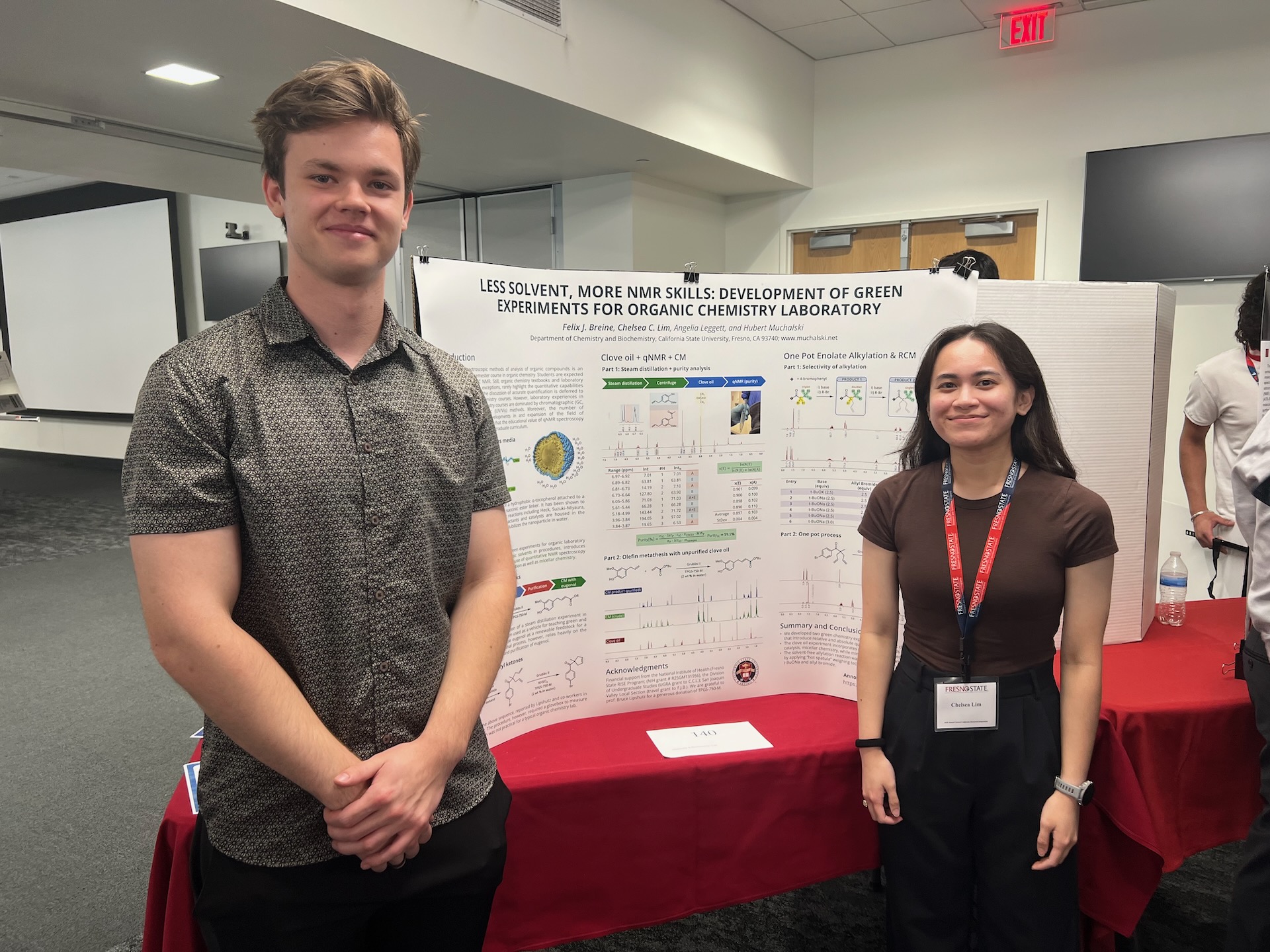 Felix and Chelsea present their work at CCRS 2025